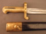 U.S. Navy Plymouth Bayonet Model 1861 By Collins W/ Scabbard - 2 of 14