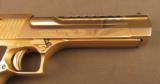 Magnum Research Desert Eagle Mark X1X 24 K Gold Finished Pistol - 4 of 12