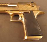 Magnum Research Desert Eagle Mark X1X 24 K Gold Finished Pistol - 6 of 12