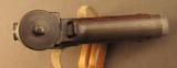 Japanese Type 14 Large Trigger Guard Pistol w/ Rubberized Canvas Holst - 7 of 12