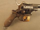 Belgian Lefaucheux Patent Double-Action Revolver - 2 of 12