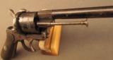 Belgian Lefaucheux Patent Double-Action Revolver - 3 of 12