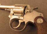 Colt Police Positive 38 Nickel Revolver Built 1929 - 5 of 11