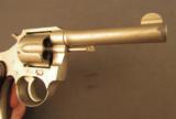 Colt Police Positive 38 Nickel Revolver Built 1929 - 3 of 11