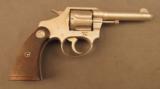 Colt Police Positive 38 Nickel Revolver Built 1929 - 1 of 11