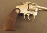 Colt Police Positive 38 Nickel Revolver Built 1929 - 2 of 11
