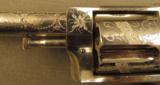 Rare Engraved and Enameled Iver Johnson Tycoon Antique Revolver - 8 of 12
