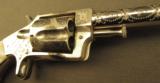 Rare Engraved and Enameled Iver Johnson Tycoon Antique Revolver - 3 of 12