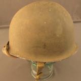 Early US Army World War II M1 Helmet with Hawley fiber liner - 4 of 12