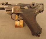 Rare German LP.08 Artillery Luger Pistol by Erfurt - 5 of 12