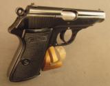 Nice Pre-War Commercial Walther Model PP Pistol cir 1930 - 2 of 9