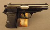 Nice Pre-War Commercial Walther Model PP Pistol cir 1930 - 1 of 9