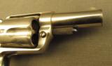 Excellent Nickel Colt New Line 1st Model .38 Revolver Built 1875 - 4 of 12