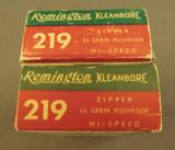 Remington 219 Zipper Hollowpoint Ammo - 2 of 2