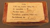 Original WWII 7.92 Kurz Sturmgewehr 44 Ammo Czech Post war Box - 1 of 4