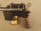 Mauser Commercial Broomhandle Flatside Pistol - 7 of 12