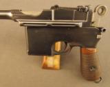 Mauser Commercial Broomhandle Flatside Pistol - 5 of 12