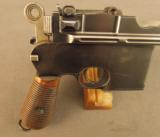 Mauser Commercial Broomhandle Flatside Pistol - 2 of 12