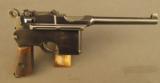 Mauser Commercial Broomhandle Flatside Pistol - 1 of 12