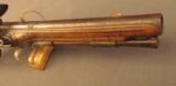18th Century German Dutch Flintlock Pistol with Relief Carved Stock - 4 of 12