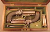 Cased Set of British Percussion Pistols by Blanch of London - 2 of 12