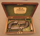 Cased Set of British Percussion Pistols by Blanch of London - 1 of 12