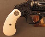 Colt Diamondback Revolver Unique Engraving and Plated - Ivory Grips - 2 of 12