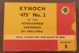 Kynoch .475 No 2 Ammo - 1 of 6