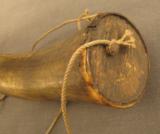 Antique Powder Horn With Carved Initials - 2 of 4