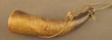 Antique Powder Horn With Carved Initials - 4 of 4
