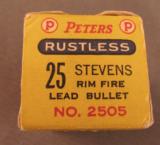 Peters 25 Stevens Long Rimfire Ammo - 2 of 3