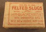 H.M. Quackenbush No 21-100 Felted Slugs - 1 of 4