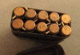 Rare 7MM Pinfire Ammo In Leather Wallet for Carry Pistol - 2 of 7