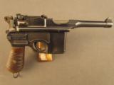 Mauser Luger-Barreled 1920 Rework Broomhandle Pistol - 1 of 12