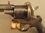 Antique Francotte Belgian Lefaucheux Double Action Revolver - 7 of 12