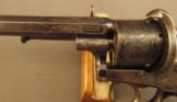 Antique Francotte Belgian Lefaucheux Double Action Revolver - 8 of 12