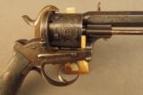 Antique Francotte Belgian Lefaucheux Double Action Revolver - 3 of 12