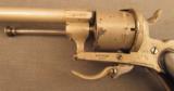 Antique French Pinfire Pocket Revolver - 4 of 8
