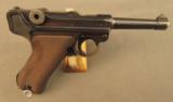 German Mauser Luger P.08 Pistol 42 Code 1939 date - 1 of 9