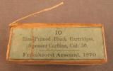 Spencer Carbine Blanks Sealed box 1870 Dated - 1 of 3