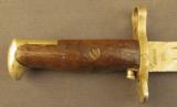 1905 Plated Bayonet in Single Tube Scabbard - 2 of 12