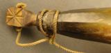 Antique Powder Horn from NFLD 16 inch - 9 of 9