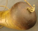 Antique Powder Horn from NFLD 16 inch - 6 of 9