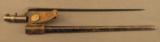 US 1873 Trapdoor Bayonet In NGP Mckenny Throated Scabbard - 1 of 8
