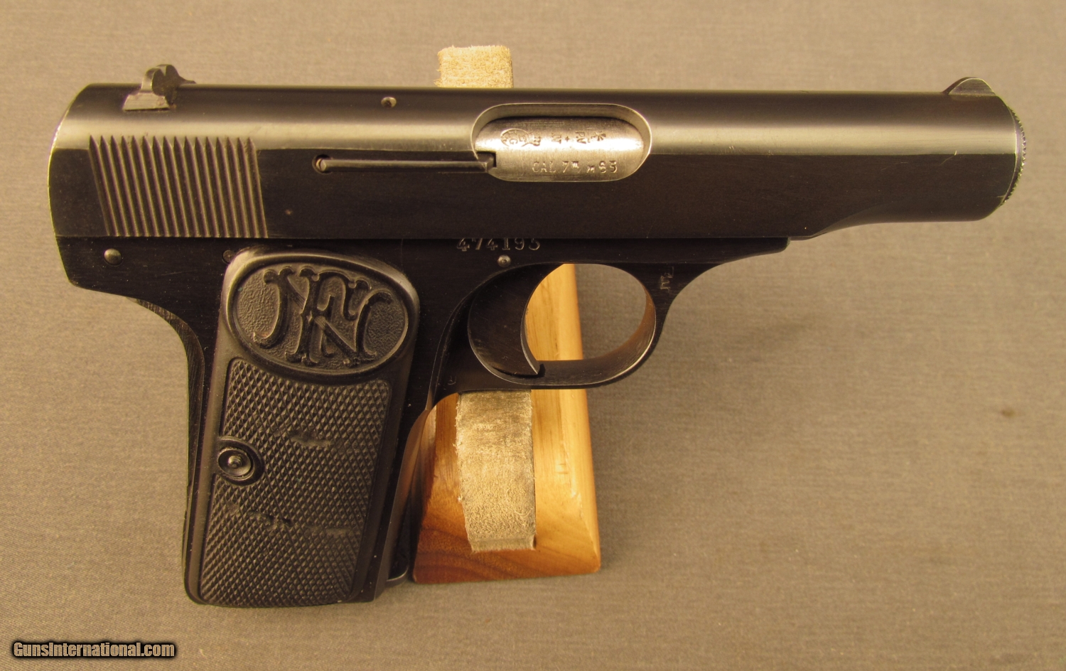 Unusual FN Browning Model 1910 Pistol with Raised Sights