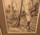 Pair of Hand Drawn Revolutionary War Soldiers Col. Waterhouse - 5 of 6
