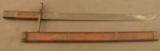 Japanese Last Ditch Type 30 Bayonet In Wood Scabbard - 1 of 8