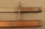 Japanese Last Ditch Type 30 Bayonet In Wood Scabbard - 5 of 8