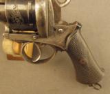 Military Style Pinfire Revolver With Topstrap, Sheild and Holster - 6 of 12
