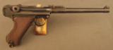 Artillery Luger Pistol German P.08 Rare Erfurt - 1 of 12